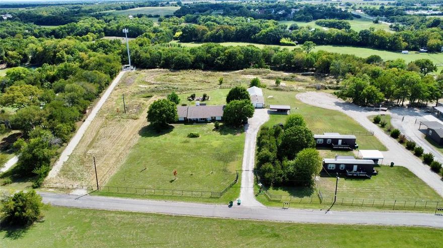 Beautiful single story ranch on 5.97 acres in highly desired Melissa ISD. This unique property offers an 8-bedroom, 5-bath layout totaling approx. 4,700 sq. ft. combined main home and 3 rental homes. Spacious main house features covered decks, an oversized 2-car garage, and a pet kennel with doggie door access. The mother-in-law suite includes a private entry, bath, and garage access—perfect for guests or extended family. Property also includes a 1,200 sq. ft. barn, private gated entry, and a cell tower for added income. Total rental income approx. $7,700 month from rentals and tower. Ideal for multigenerational living, investors, or anyone seeking country living with income potential—just minutes from top-rated Melissa school