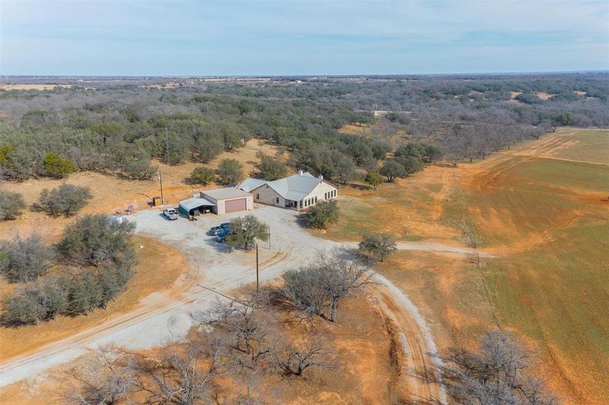Beautiful Texas property! Located just 90 minutes from DFW this 305 acre tract has much to offer. What a perfect getaway spot or full time residence. Previously a deer breeding facility, the entire property is high fenced and surrounded on all sides by county roads. There are 6 private pens and 4 larger pens near the sorting barn which features a Papa deer handler and Delchyna tunnel system. Approximately 40 Fallow Deer and 17 Red Deer on the property. This can be a turnkey property as there is a completely remodeled 3100 sq ft home on the hill overlooking the 90 acre food plot and main pond which is fully stocked. Home features custom granite countertops and Pecan wood cabinets throughout, safe room, gun safe room, man cave, front viewing room and much much more. Much of the equipment and even much of the furniture is negotiable which makes moving in and taking care of the property that much easier. This one deserves your attention if you are looking for a truly special place!