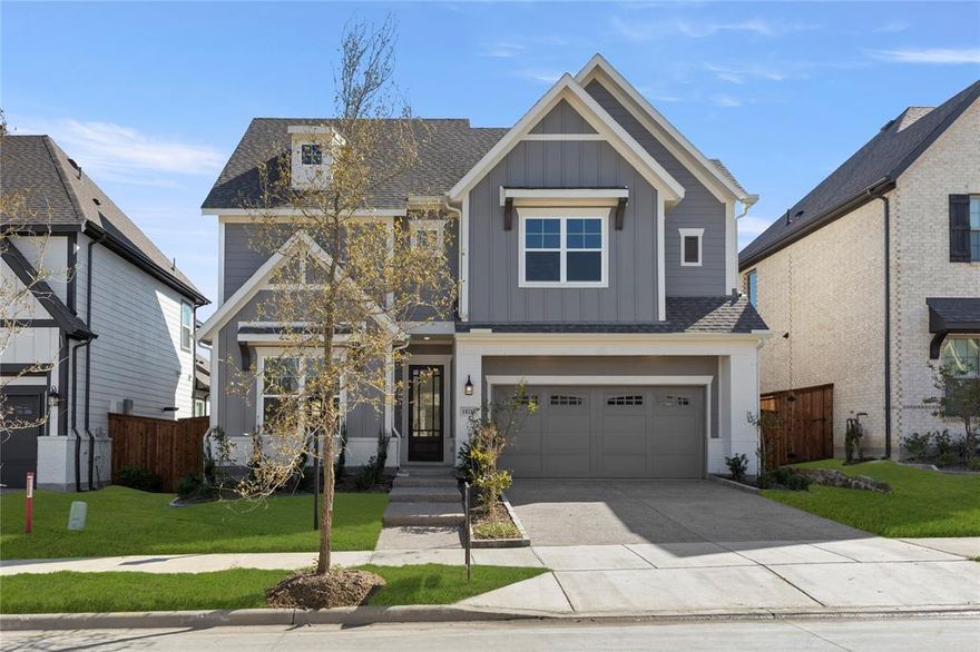 MLS# 20998838 - Built by Ashton Woods Homes - Ready Now! ~ Welcome to this stunning new two-story home in Inspiration, located in the acclaimed master-planned community of St. Paul. This home is designed with the Harmony Collection featuring iron finishes and polished whites. Step through the welcoming foyer and discover a spacious secondary bedroom with its own private bath, conveniently connected to a storage room tucked under the staircase. On the opposite side of the main floor, you'll find a mudroom and utility area, along with a stylish powder room. At the heart of the home is a beautifully designed open-concept layout. The elegant dining room features a tray ceiling and flows seamlessly into a bright, expansive family room filled with natural light from large windows. Just beyond, sliding doors lead to the covered patio, creating the perfect space for indoor-outdoor living. The modern kitchen includes shaker-style cabinetry, a large eat-in island, and an oversized, spacious walk-in pantry, providing both beauty and function for daily living and hosting. Also on the first floor is the luxurious primary suite, offering a private retreat complete with a dual-sink vanity, a walk-in shower with mud pan, linen closet, and a generous walk-in closet. Upstairs, a lofty game room with tray ceiling creates a flexible and inviting space for entertainment or relaxation. Two additional secondary bedrooms are located on this level, each featuring its own private bathroom and closet.