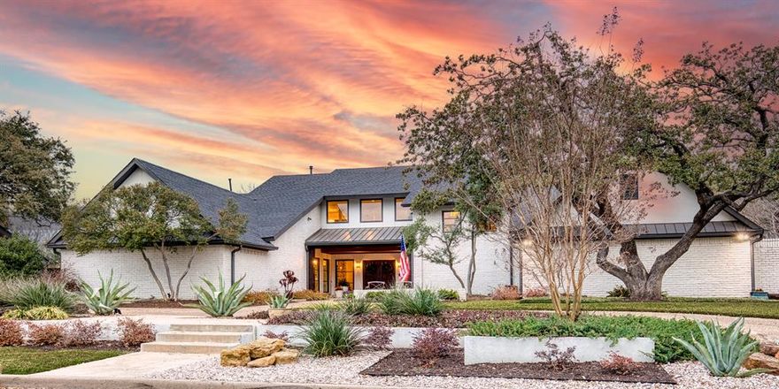 Located on the 16th fairway of Bent Tree Golf Course, 5929 Club Oaks Dr, is a North Dallas classic architecturally reimagined into a Texas Modern sanctuary following a complete 2018 renovation. Sprawling across a premier .37-acre lot, this masterpiece offers an unrivaled front-row seat to the Bent Tree transformation - a multi-million dollar championship course redesign by world-class architect Beau Welling. Your backyard is a living gallery overlooking the newly sculpted contours of the 16th fairway, where cleared underbrush has revealed tranquil water views, big Texas skies & vibrant Super bentgrass that will remain firm & fast year-round. Enjoy the golf cart lifestyle with a quick cruise to new 68,000 sf Bent Tree Clubhouse. Enjoy a secluded covered patio fully equipped with a built-in gas grill, smoker, & prep sink. This outdoor living hub steps out to an expansive terrace with a elegant pool with water features & spa. Inside, the culinary kitchen is a dream designed by a talented host, featuring Calacatta Marble, Sub-Zero refrigeration & a professional-grade Wolf gas cooktop. The secret weapon is the scullery butler’s pantry, complete with custom pull-outs, a secondary prep sink & dedicated Scotsman nugget ice maker. This gourmet hub flows seamlessly into dining & living areas designed for high-capacity hosting, anchored by a floor-to-ceiling brick gas-burning fireplace & custom elements for a comfortable luxe atmosphere. The layout features 3 bedrooms on the first floor, including a Primary Retreat with its own gas fireplace and a rare dual-bath configuration with a spa-grade steam oasis & heated floors. A versatile study serves as a perfect executive office or private gym. Upstairs, the spacious game room has wet bar, windows galore & balcony views. The 2nd level also hosts a private en-suite bedroom & huge cedar-lined closet for seasonal storage. Zoned for Dallas ISD & minutes from private schools like Shelton, Trinity Christian Academy, Parish & Greenhill.