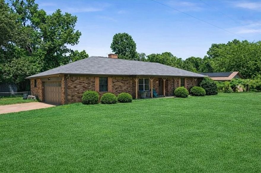 Well-cared-for single-story home situated on a generous corner lot in an established Tyler neighborhood. This 3-bedroom, 2-bath residence offers a functional, open layout with a seamless connection between the living and dining areas, creating an easy flow for daily living and gatherings. Abundant natural light enhances the comfortable interior, while a full-house water softener system adds everyday practicality.
The kitchen provides ample cabinet storage and convenient access to the main living spaces. The primary suite includes a private bath, and the additional bedrooms offer flexibility for guests, workspace, or hobbies.

Outdoors, the fenced backyard offers room to enjoy, whether for recreation, gardening, or future improvements. With convenient access to schools, shopping, dining, and major roadways, this property combines space and accessibility in a location that supports both comfort and convenience.