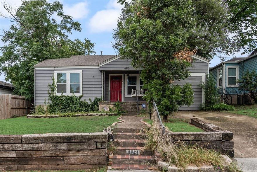 This picturesque 3 bedroom, 2 bathroom house sits in the heart of the city with super easy access to I-30. It has the perfect cozy, cottage feeling in a celebrated neighborhood with rich history. The guest bathroom has a claw-foot, porcelain tub great for soaking in. The primary bedroom was once used for a huge closet and can be easily modified to be used as one again if desired. The large backyard has a shed for storage, a fire pit and a deck with comfortable patio furniture. This house would be a great place to escape to after a long work day.