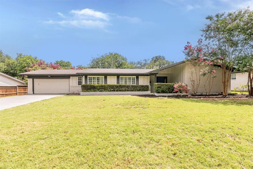 Newly renovated spectacular home in the attractive Westcliff neighborhood, close to TCU, shopping, parks and more. Tasteful updates await you with new countertops, flooring, all new bathrooms and a new kitchen. No stone was left unturned in this renovation. The home offers four bedrooms and three baths, spaced apart nicely for privacy. Gather in the dining room, family, or in the living room with the fireplace roaring. The yard offers plenty of space, potentially even for a new pool. Come see this one today before it's too late.