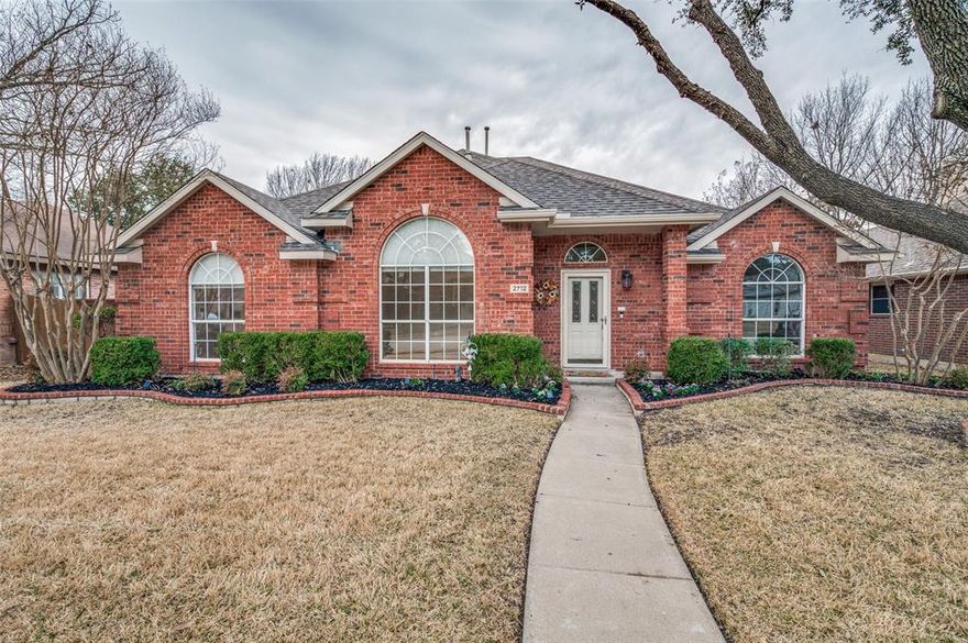 Immaculately maintained one-story home in an established McKinney neighborhood with beautiful drive-up appeal! Offering 4 bedrooms, 2 baths, and 2 spacious living areas, this light-filled home is a blend of comfort and functionality. Recent updates include exterior paint (2025), HVAC (2017), roof (2017), and hot water heater (2023). The fabulous island kitchen is the heart of the home, featuring a breakfast bar, abundant cabinetry, and ample prep space — perfect for entertaining and everyday living. The private primary suite includes an en suite bath with walk-in shower and a large walk-in closet. Secondary bedrooms are thoughtfully separated for added privacy. Step outside to a serene and private backyard retreat complete with an extended covered patio, remote sliding gate, two storage sheds, and plenty of room to play or entertain. Ideally located with easy access to Hwy 75 and Hwy 121, and close proximity to new retail, dining, and sporting venues. This home truly has it all!
