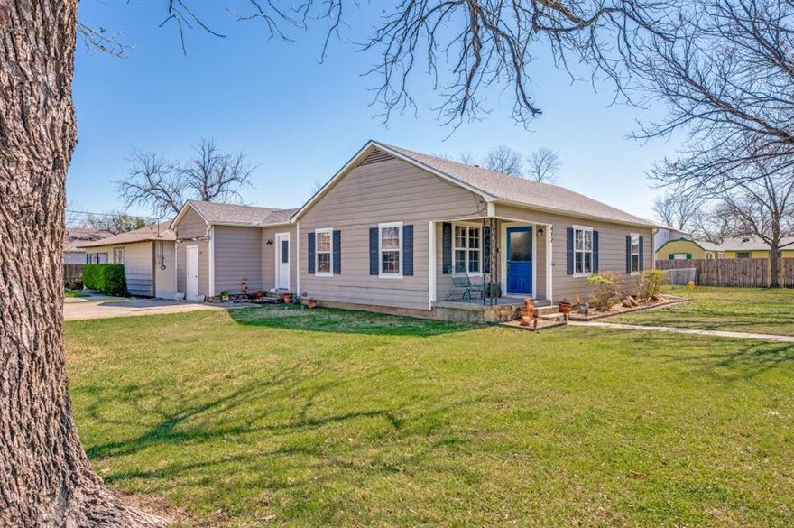 Welcome to Sanger! This charming home on a corner lot is located in the heart of town. Easy access to I35, and close to countless amenities. The backyard is equipped with a spacious porch and a fire pit, perfect for entertaining. A brand new carport is being built, and will be completed by closing. You don't want to miss this!