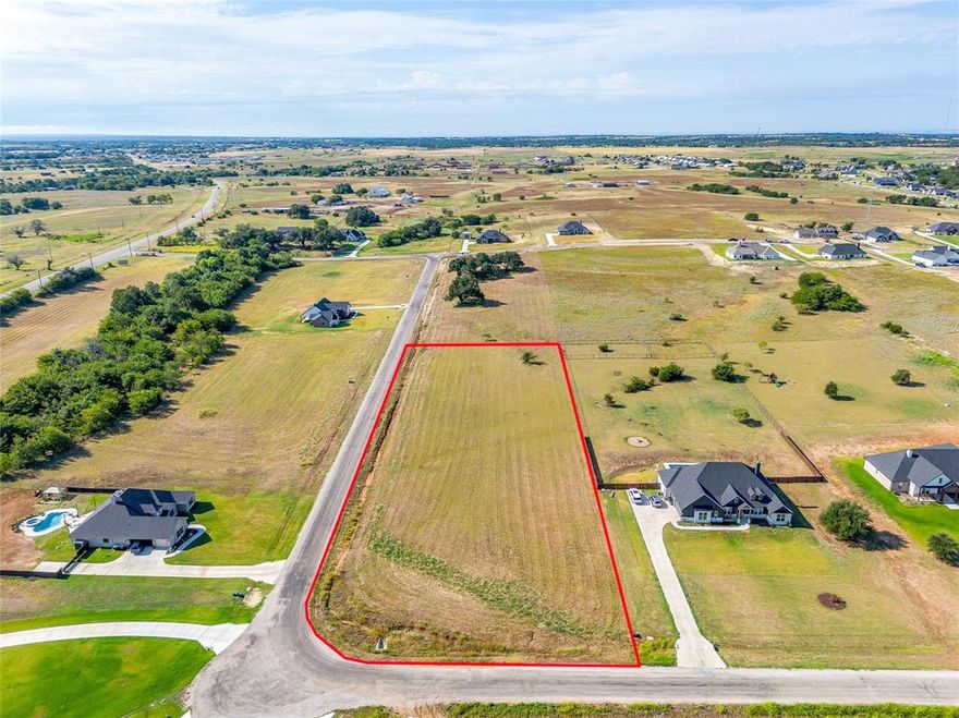 Build Your Dream Home in Greyhound Landing
Discover the perfect blend of privacy and convenience on this beautiful just over two acre lot in the sought after new subdivision of Greyhound Landing. Located within the highly rated Peaster ISD, it’s ideal for those seeking both a peaceful lifestyle and quick access to schools, shopping, and dining. Multiple lots are available, and you even have the option to purchase the adjoining lot to double your space and expand your vision. With plenty of room for your custom home, outdoor living areas, and more, you can create the retreat you’ve always envisioned. Don’t miss the opportunity to own land in one of the area’s most desirable new communities
