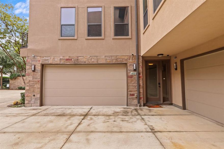 This East Dallas gem offers an upscale modern residential experience in a gated community located just minutes from Uptown, Downtown, Lower Greenville, and White Rock Lake. This spacious 3-bed, 4-bath, 2,154 sq ft, 3 story home features an open-concept design with premium finishes, a private patio on the second floor, as well as, an entry into the gated yard located in the first floor bedroom. While this property offers private outdoor living with balcony and yard entries, this unit also provides access to community amenities such as 240-volt attached garage parking (perfect for EV charging), and a private dog park for residents. Beyond the third story, features the unit's beautiful terrace, with phenominal views of Downtown Dallas' skyline.