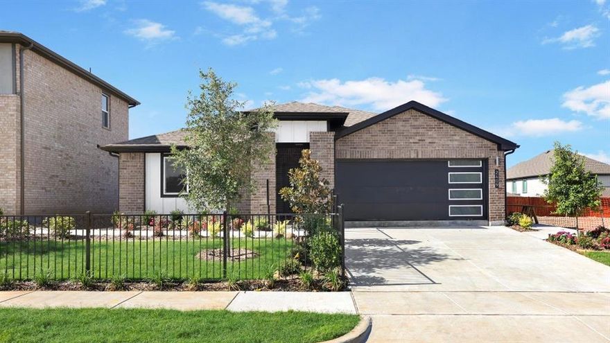 The Zamboni is one of our one-story floorplans featured in our Preserve at The Forum community in Grand Prairie, Texas. With 2 modern exteriors to choose from, the Zamboni is sure to turn heads. To top it off, this home will feature a stunning 4-lite front-door allowing in ample amounts of natural light to come through.

Inside this 4 bedroom, 2 bathroom home, you’ll find 2,032 square feet of comfortable living. The living area is an open concept, where your kitchen, living, and dining areas blend seamlessly into a space perfect for everyday living and entertaining. The kitchen features shaker-style cabinets, quartz countertops, and stainless-steel appliances, equipped with everything the home cook or chef needs. You’ll never be too far from the action with the living and dining area right there.

In every bedroom you’ll have carpeted floors and a closet in each room. Whether these rooms become bedrooms, office spaces, or other bonus rooms, there is sure to be comfort.

The primary bedroom has its own attached bathroom that features a walk-in closet and all the space you need to get ready in the morning. Sharing a sink isn’t a worry with the double vanity, and you also get additional privacy with a separate door for the toilet and shower.

Contact us today and find your home at The Preserve at the Forum!