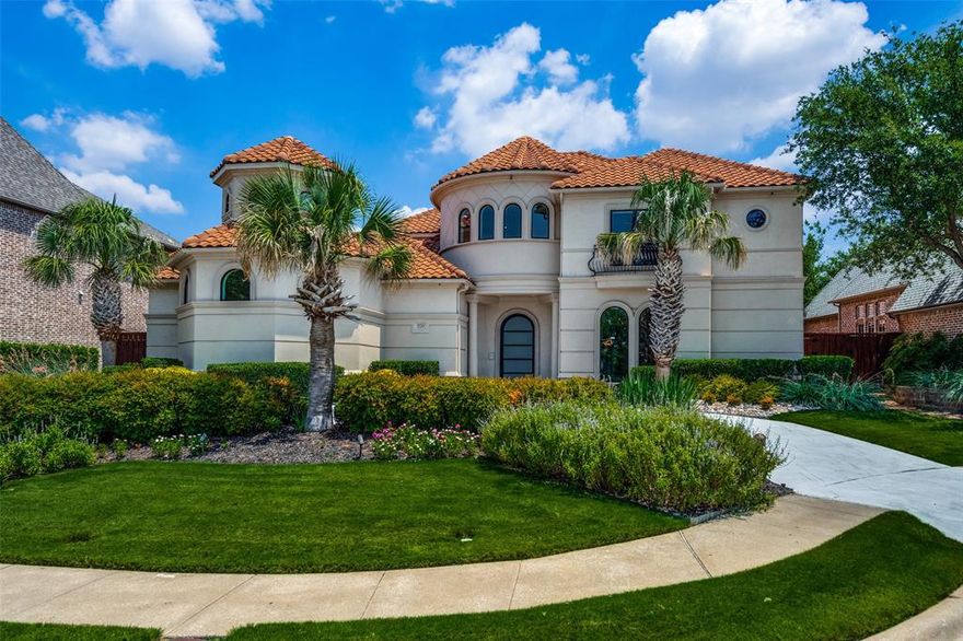 Stunning Bob Bobbitt custom home completely updated though out with perfection!  With meticulously landscaped grounds, the property offers a fabulous lot with a backyard oasis, providing panoramic views through its walls of windows. Relax under the spacious covered patio, with resort style pool and outdoor living complete with fireplace & built in grill. The gourmet kitchen is a chef’s delight, equipped with a gas range, quartz countertops, & large island. The luxurious Primary suite has a spa like bath & large walk-in closet. Study and secondary bedroom with en-suite bath complete the first floor. Upstairs you will find a large media room, with a large walk out attic,  along with two additional bedrooms with en-suite bath. Property includes a 3-car garage with epoxy flooring. Please see improvements list for additional features.