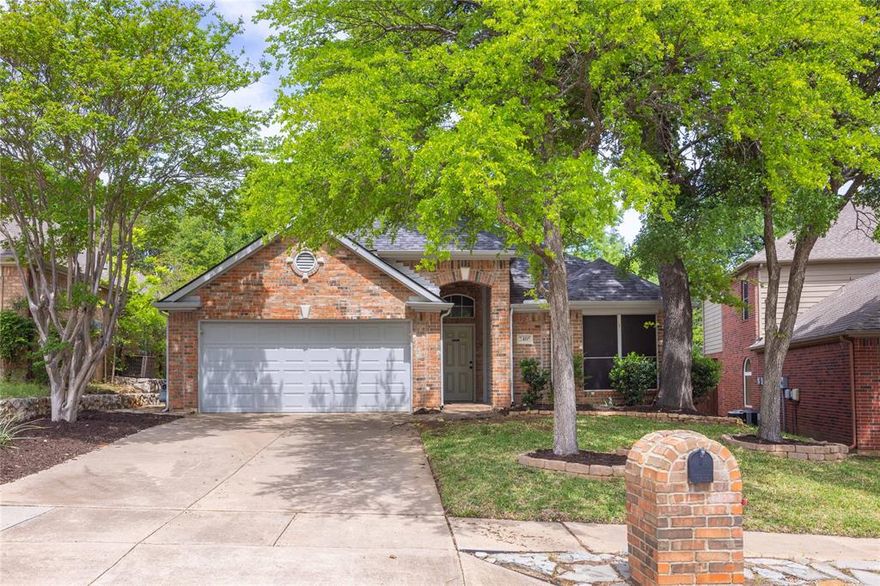 Welcome to this beautifully updated single-story home tucked away on a quiet cul-de-sac in the desirable community of Highland Village. This charming residence offers comfort, style, and convenience in a peaceful neighborhood setting with mature trees and established surroundings. This 3-bedroom, 2-bath home offers an inviting layout with a spacious living room featuring a cozy gas-log fireplace. Recent updates include new luxury vinyl plank flooring (2024), fresh white interior paint throughout (2024), and a remodeled primary bathroom (2024). The kitchen features a brand-new electric oven and range (2024), and the AC system was replaced in 2025 for added comfort and efficiency. Enjoy the shaded backyard patio and mature trees in this peaceful neighborhood setting. Conveniently located near shopping, dining, and within highly regarded Lewisville (Flower Mound) ISD.