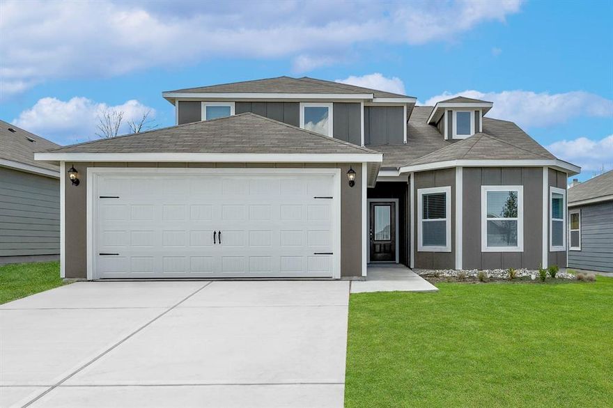 The Gideon plan is a spacious two-story home with four bedrooms, two-and-a-half bathrooms and open living areas designed for both family living and entertaining. Thoughtfully crafted with families in mind, the layout offers a seamless flow between the living areas which is great for everyday living and hosting. The master suite includes a generous bedroom, a spa-like bathroom with a garden tub, glass walk-in shower and a large walk-in closet for ample storage. Each bedroom features its own walk-in closet, and the kitchen boasts a spacious pantry to meet all your storage needs. Complete with an attached two-car garage and numerous upgrades, the Gideon delivers both style and practicality for everyday living.