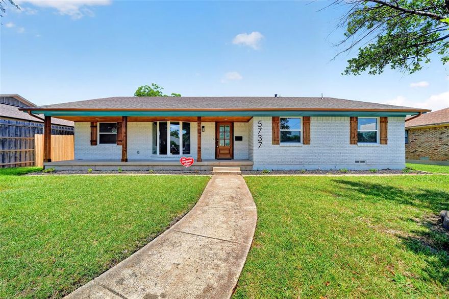 SELLER IS MOTIVATED!!! Seller is willing to pay UP TO $20k in concessions. MUST CLOSE ON OR BEFORE JUNE 30. Welcome To This Updated Modern Ranch Style Home In Desirable Buckner Terrace Subdivision, Close To Downtown Dallas And White Rock Lake. This Home Boasts Four Nice Size Bedrooms, Two Full Bath-Rooms With Double Vanities, Two Living Areas, And Two Dining Areas. As You Step Inside The Beautiful Front Door, Your Greeted By Black Hexagon Tile That Is Perfectly Laid, The Formal Living And Dining Glows With Natural Light Through The New Bay Window. Once Inside, The Large Family Room Features Vaulted Ceilings With Original Wood Beams And Floor To Ceiling Brick Wood Burning Fireplace. The Galley Kitchen Is Now Open To The Family Room And Dining With Brand New White Cabinets With 42 Inch Uppers, Quartz Counter Tops, New LG Appliances, And A Pot Filler. The Washroom Off The Kitchen Has Custom Tile, Plenty Of Cabinet Space, And A Sink. On The Way To The Primary Suite, You Past Three Nicely Sized Bedrooms With Ample Closet Space. The Primary Suite Has Two Closets And A Custom Walk-In Shower With Two Shower Heads Providing Both Convenience And Comfort. Once On The Back Covered Porch, You Will See The Very Large Fenced In Back Yard. Updates To This Lovely Home Includes All New Soffit And Fascia, New Gutters, New Windows, Updated Plumbing, Updated Electrical, New Luxury Vinyl Plank, Ceramic Tile, All New Fixtures, Every Room Has Ceiling Fans With Remotes, Fresh Paint, New Doors And Trim, Garage Finished Out, New Toilets, New Tub, New Cedar Post And Shutters, And Much More. Lastly, You Will Be In Walking Distance To Nearby Buckner Terrace Montessori, An Alternative K-5 Through 5th Grade Elementary School, And The Neighborhood Dog Park. This Home Is A True Show Piece. Plan A Showing Today And Take A Tour.