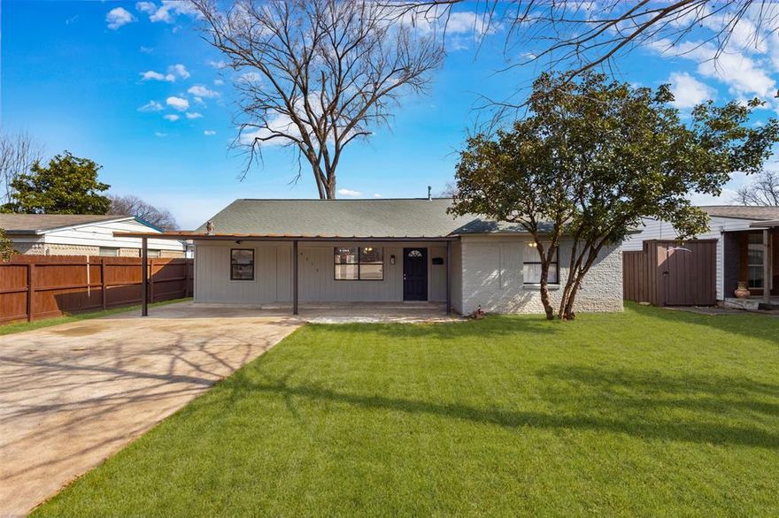 This charming, renovated Mesquite home is move-in ready and is full of potential. Featuring fresh paint, new flooring, and a bright open layout with abundant natural light, it offers both comfort and style. The updated kitchen showcases modern finishes and refreshed cabinetry, perfect for everyday living and entertaining. The spacious living room provides great flexibility, while the converted garage can serve multiple purposes—office, game room, or additional living space. An updated bathroom adds a modern touch. Outside, enjoy a large driveway with ample parking and a spacious backyard porch ideal for entertaining. Whether you’re looking for a primary residence or a solid investment opportunity, this home is a fantastic option.