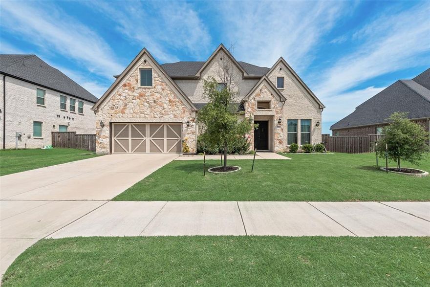 Built in 2021 and thoughtfully designed for both comfort and entertaining, this stunning 5-bedroom, 6-bathroom home offers an exceptional blend of modern upgrades and functional living space. Situated on a spacious quarter-acre lot (86ft wide by 135 ft deep) in desirable Wylie and zoned to Plano ISD, this home checks every box.
Step inside to a bright, open-concept floor plan that flows effortlessly from room to room. The expansive living areas are perfect for gathering, while the dedicated game room and media room—pre-wired with immersive 7.1 surround sound—create the ultimate entertainment experience right at home.
The kitchen and living spaces overlook a beautifully designed patio that was added in 2025, ideal for outdoor dining, relaxing evenings, or hosting guests. Every detail has been considered, including a foam-insulated roof for energy efficiency, a whole-home water softener system, and a reverse osmosis system for high-quality drinking water.
With generously sized bedrooms and closets, each paired with its own bathroom, this home offers both privacy and convenience for family and guests alike. Located in a vibrant community filled with amenities, you’ll enjoy the perfect balance of luxury living and neighborhood charm.
This is more than just a home—it’s a lifestyle.