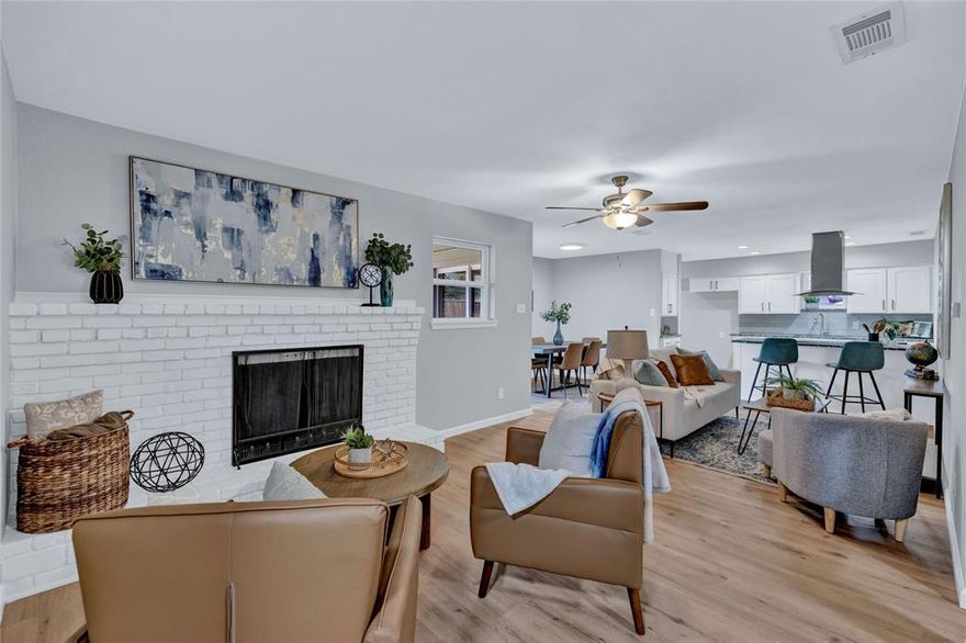 Welcome to this beautifully remodeled corner lot with two driveways one located in the front and another in the back with plenty of room for boat and RV parking. Inside, you’ll find 4 bedrooms and 2 full baths, with one of the larger rooms perfectly suited as a versatile flex space for a family room, office, or playroom. This property offers a spacious front and back yard featuring and new 8ft privacy fence. The outside of the home has a new roof, new windows, and new doors. This home also has new plumbing the interior has been fully updated with new flooring, an updated kitchen with new appliances, and updated bathrooms which complete this move-in ready home!