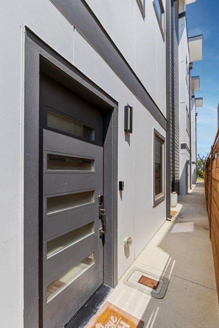 Situated in Fort Worth’s Near Southside, condo showcases modern luxury townhome living in a newly built urban condo development. Each multi-story residence is designed more like a private townhome than a typical condo, with individual entries, attached garages, and rooftop or upper-level outdoor spaces that capture downtown views and skyline ambiance.

Inside, you get contemporary open-concept living: spacious living rooms that flow seamlessly into designer kitchens with stone countertops, sleek cabinetry, and stainless-style appliances, plus dining areas ideal for both everyday meals and entertaining. Bedrooms are laid out on upper levels for privacy, often with en-suite baths featuring upscale finishes, generous closets, and large windows that flood the spaces with natural light.

The development itself feels intentionally urban and walkable, placing residents minutes from hospitals, restaurants, nightlife, and cultural amenities in the Near Southside and downtown districts. Clean architectural lines, a mix of modern exterior materials, and well-planned common drives and walkways give the property a polished townhome community aesthetic rather than a stacked apartment feel.

For an investor or owner-occupant, these units offer the appeal of “lock-and-leave” low-maintenance living with the finishes and floorplans of high-end city townhomes. The combination of recent construction, luxury interior appointments, and prime in-town location makes this property stand out in one of Fort Worth’s most dynamic growth corridors.