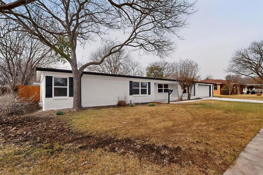 Welcome to this newly and fully renovated 3 bedroom, 2 baths and 2-car garage home in a quiet neighborhood of Richland Hills and sought after Birdville School District. This house is built on over a quarter of an acre. Luxury updates include; new laminate vinyl plank flooring, fresh paints both inside and outside, new roof, stainless steel appliances in the kitchen, quartz countertop with stylish backsplash. There are enough cabinets in the kitchen and also pantry for your storage. No expense has been spared in renovating this home. There is also new poured driveway, walkway and concrete in the garage. There is also brand new energy efficient and saving windows in this home. The uncovered patio also has concrete newly poured. There are fans in all the rooms and also for easy maintenance, all the rooms have vinyl plank. Its proximity to 183, 121 makes commuting in the metroplex seamless and easy. The expansive backyard is a standout and this will make outdoor events for children and other family members a delight. The backyard is also open for your own innovative ideas that the City permits. There are also two sheds at the backyard for your further usage.
