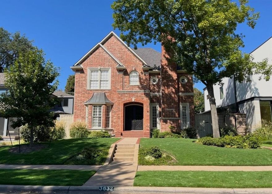Welcome home to this classic residence in the Fairway of University Park, near UP Elementary School, Caruth Park, Curtis Park & Pool, and Snider Plaza shopping & dining. Constructed by well-known builder Gage Homes, the home has been recently renovated throughout and is move-in ready. The center hall foyer opens to a spacious living room with fireplace and the formal dining room.  The family room with fireplace & built-ins opens to the breakfast area & kitchen.  The island kitchen offers a breakfast bar, gas cooking, built-in paneled refrigerator, & cabinetry with plenty of storage.  Front & rear stairs access the spacious master suite, plus three additional bedrooms & baths, laundry room, and game room.  Enjoy the beautifully landscaped front & rear yards, updated kitchen & baths, new hardwoods upstairs, upgraded electrical & HVAC, recirculating hot water system, fresh paint & carpet, new garage door & epoxy garage floor, a whole house generator, and more!