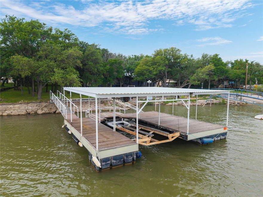 Rare Waterfront Opportunity on Lake Brownwood! Now available in a highly desirable cove just across from Cason Cove, this is one of the last remaining undeveloped waterfront lots in the area. Enjoy direct lake access with an existing dock already in place, making it easy to start enjoying the water from day one. Whether you’re looking to build your dream home, weekend getaway, or vacation rental, this property offers the perfect setting to create your own slice of Texas waterfront living. An older septic system sized for an RV is on site; buyer to verify condition and suitability. Don’t miss this opportunity to secure a prime piece of Lake Brownwood waterfront in a location known for its calm waters and scenic surroundings.