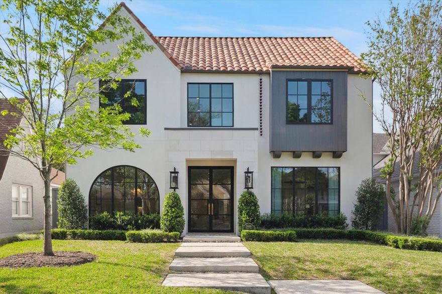 3449 Purdue is an exquisite, newly completed, Santa Barbara style home in the FAIRWAY of University Park by Canterbury Custom Homes.  Conveniently located a couple of blocks away from UP Elementary, Curtis Park, and Snider Plaza provides the best walkability in the Park Cities.  This luxurious residence features a gourmet kitchen with waterfall island, Sub Zero & Wolf appliances, marble slab backsplash, designer pantry, stained cabinet accents, Ann Sacks tile accents, tankless water heater, future elevator space & much more! It's the perfect blend of luxury, comfort, and modern amenities in one of Dallas' most sought-after neighborhoods.