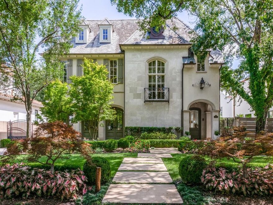 Stunning Tatum Brown construction boasts a stucco & stone façade, slate roof, copper gutters and is surrounded by an impeccably manicured front lawn and private rear garden with fireplace, built-in grill, and turf dog run.  Clean-lined interiors are freshly painted and include formals, study, open kitchen & family room, wet bar with a 550 bottle temperature controlled wine storage, elevator and two powder baths on the first level.  Second floor features the primary suite with adjacent sitting room or office and luxurious double baths with spacious closets, as well as, 3 additional bedrooms with en suite baths. 3rd floor offers a 5th bedroom & full bath and a media room or playroom with a half bath. 3-car garage