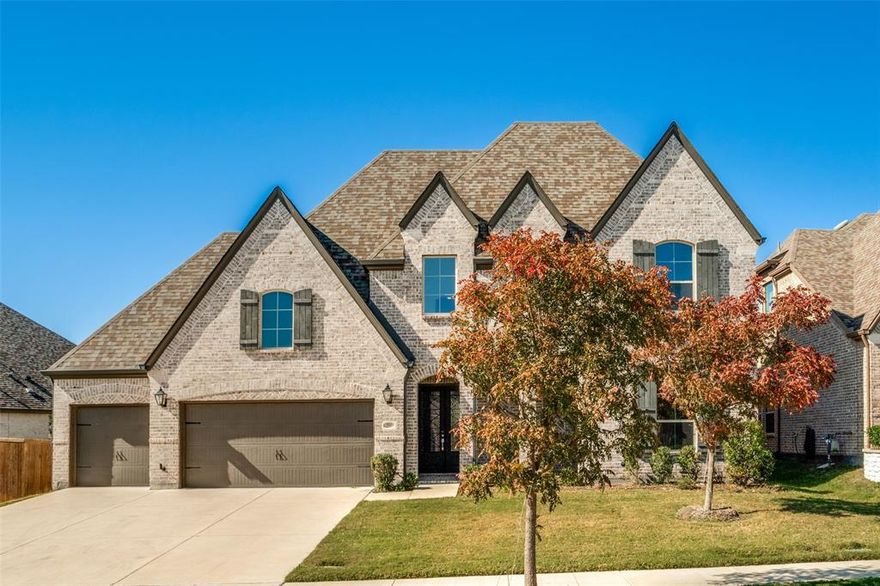 Immaculate and highly upgraded home available for lease in sought-after Melissa ISD. This beautifully designed residence showcases custom finishes and a functional floor plan ideal for modern living. The gourmet kitchen features quartz countertops, stainless steel appliances, and a large island that opens to the spacious living area. Enjoy multiple living spaces including a dedicated home office, media room, and upstairs game room—perfect for work, play, and entertaining. The luxury primary suite offers a spa-like bath with designer finishes, while 3 out of the 4 secondary bedrooms feature its own private en-suite bathroom for ultimate convenience. With 2 bedrooms on the first level, perfect for guests or in-laws! The over-sized sliding glass doors connects the living room to the extended covered patio, creating seamless indoor-outdoor flow for gatherings or quiet evenings at home.  Enjoy the spaciousness of a 4 car Garage! This property combines elegance, comfort, and functionality in one exceptional lease opportunity.