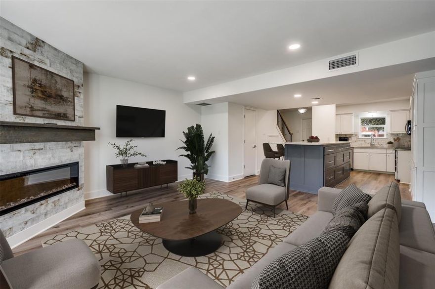 Move right in to this beautifully remodeled 2 bedroom 1.5 bath in desirable Indian Creek.   Living room and bedroom are virtually staged in the photos. Community pool, tennis courts and clubhouse.  Close to shopping and Shady Oaks Country Club.