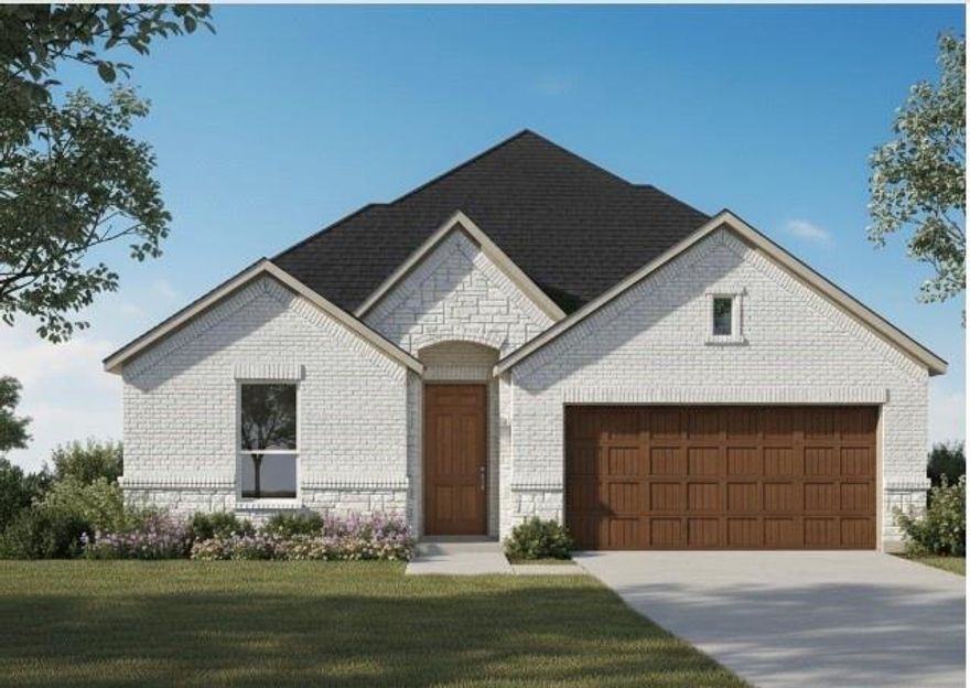 Freeman Farm by Lillian Homes brings new construction homes in Kaufman, TX within reach. The Alamo offers 2,002 square feet of smart, stylish living—ideal for first-time buyers or those looking to downsize without sacrificing comfort. This well-designed single-story home features 3 bedrooms and 2 baths, including a primary suite with a walk-in shower and relaxing garden tub. The open-concept floor plan highlights a spacious kitchen with a versatile island, perfect for dining or entertaining. Outdoor living is made easy with a covered patio and privacy fence. Additional features include flex space, rain gutters, sprinklers, and a two-car garage.  Just off US-175, the community puts downtown Dallas roughly 33 miles—or about a 35-minute drive—away, giving you small-town value with big-city access. Beyond your doorstep, residents enjoy Kaufman’s revitalized historic square lined with boutiques, cafés, and year-round festivals, while 232-acre Kaufman City Lake Park invites fishing, boating, and hiking only minutes from home. Children attend Kaufman ISD schools, and county growth plus planned highway improvements promise strong upside for early buyers seeking affordable new homes near Dallas.