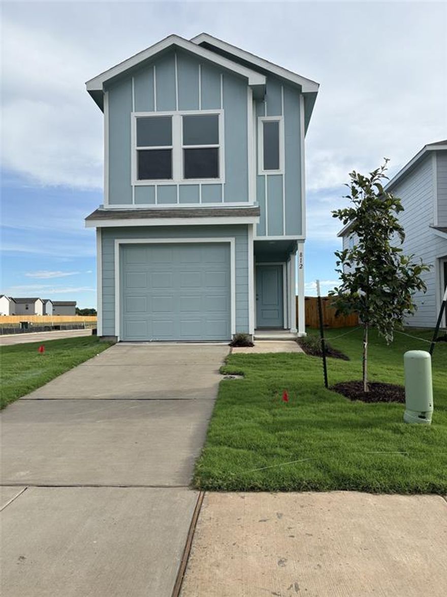 Move-in Special: First month rent-free with a $1,500 refundable security deposit required before move-in. Welcome to this modern 2-story home built in 2025, featuring 3 spacious bedrooms and 2.5 bathrooms on a desirable corner lot. This 1,309 sq. ft. home sits on a 4,442 sq. ft. lot and offers a bright open layout with quartz countertops, stainless steel appliances, and a private owner’s suite. Additional highlights include a fenced yard, washer and dryer included, 1-car garage, and high-speed internet included. Residents will also enjoy access to community amenities such as swimming pools, parks, and basketball courts. Conveniently located at 812 Sandhill Crane Ln, Princeton, TX 75407, this home is available now for $1,850 per month with **FIRST MONTH RENT FREE**—don’t wait, it won’t last!