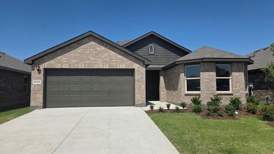 Now Selling in the new phase at D.R. Horton's Rosewood at Beltmill community in North Fort Worth and Eagle Mountain-Saginaw ISD!! Gorgeous Single Story 4 bedroom Huntsville floorplan-Elevation C, with an estimated Spring completion. Modern open concept with Living and Dining opening to large Chef's Kitchen located in the heart of the Home complete with seating Island, Granite Countertops, Stainless Steel Appliances, Gas Range and walk-in Pantry. Large primary Bedroom with 5 foot over sized shower and walk-in Closet. Tiled Entry, Hallways and Wet areas, plus America's Smart Home Technology Package. Covered front porch and back Patio, 6 foot stained fenced Backyard, Gas Tankless Water Heater, Landscape Package with full sod and Sprinkler System and more! Nearby nature, wildlife, and outdoor activities include Eagle Mountain Lake; Eagle Mountain Park offering hiking trails and nature; and Twin Points Park offering seasonal beach and party area rentals.