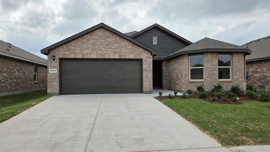 Now Selling in the new phase at D.R. Horton's Rosewood at Beltmill community in North Fort Worth and Eagle Mountain-Saginaw ISD!! Gorgeous Single Story 4 bedroom Huntsville floorplan-Elevation C, with an estimated Spring completion. Modern open concept with Living and Dining opening to large Chef's Kitchen located in the heart of the Home complete with seating Island, Granite Countertops, Stainless Steel Appliances, Gas Range and walk-in Pantry. Large primary Bedroom with 5 foot over sized shower and walk-in Closet. Tiled Entry, Hallways and Wet areas, plus America's Smart Home Technology Package. Covered front porch and back Patio, 6 foot stained fenced Backyard, Gas Tankless Water Heater, Landscape Package with full sod and Sprinkler System and more! Nearby nature, wildlife, and outdoor activities include Eagle Mountain Lake; Eagle Mountain Park offering hiking trails and nature; and Twin Points Park offering seasonal beach and party area rentals.