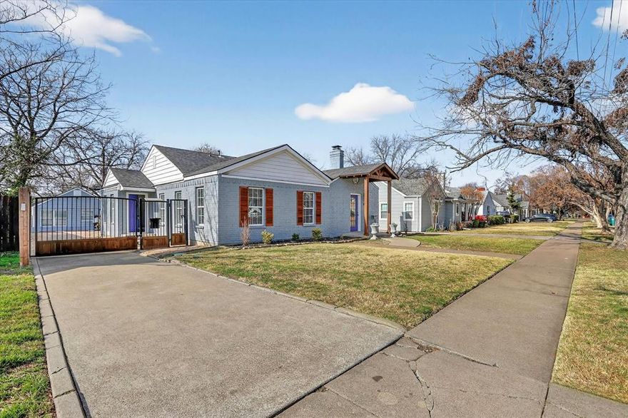 Located just a short walk from Texas Christian University, this beautifully updated 3 bedroom, 3 bath home with guesthouse, offers the perfect blend of elegance, character, comfort, and convenience. The charming front elevation showcases warm cedar shutters and a beautifully crafted cedar front porch cover, adding rustic elegance and inviting curb appeal to the home.
Inside, you'll find gleaming hardwood floors throughout and an open-concept kitchen featuring granite countertops, a large island, stainless steel appliances, refrigerator, and a washer and dryer all included. With a spacious living room and a  generous layout that offers both functionality and style.
Step outside to enjoy the large backyard.
Located in back of main home is a fully updated guest house, that is complete with a private entrance, full kitchen, washer and dryer, dishwasher, microwave, and refrigerator.
Situated in a highly sought-after neighborhood near TCU, perfect for students, or faculty members. You're also just minutes from shopping, dining, and entertainment. This is a rare opportunity to own a versatile, beautifully maintained property in one of Fort Worth’s most desirable locations!