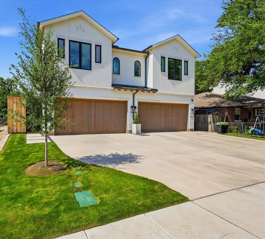 Experience refined living in this new construction modern half duplex, one of a few remaining in this exclusive development. Thoughtfully designed with an open concept layout, this 3 bedroom, 2.5 bath home features soaring ceilings, custom built-ins, designer finishes, and a dedicated home office.
Enjoy seamless indoor-outdoor living with an oversized patio and expansive private yard. The luxe primary suite offers a generous sized walk-in closet and a spa-inspired bath retreat. Ideally located minutes from the Tollway, Love Field, and Dallas’ premier dining and shopping destinations. A rare opportunity for discerning buyers or investors. SELLER FINANCING AND 5K PREFERRED LENDER INCENTIVE AVAILABLE! Buy one or secure both sides for a rare chance to own the entire property—ideal for multi-generational living, house hacking, or investment!