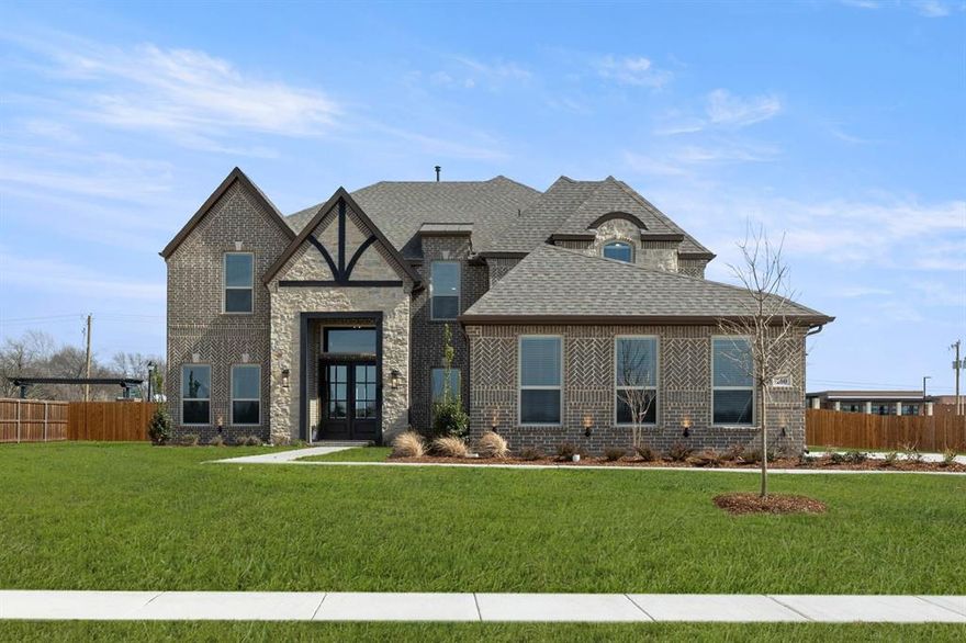 MLS# 21139190 - Built by First Texas Homes - Ready Now! ~ Discover this stunning 6-bedroom, 4-bath home in Broadmoor Estates, Ovilla, TX, offering 4,410 sq ft of thoughtfully designed living space. Enjoy a grand double door entry and elegant curved staircase with modern metal railing. The gourmet kitchen features a butler’s pantry, double stainless steel ovens, a California island, and Maestro Quartz countertops—ideal for entertaining. Relax in the spa-like master bath with a standalone soaking tub. With dedicated study, media, and game rooms, plus a 3-car garage, this home is perfect for comfortable, flexible living. Schedule your private tour today!