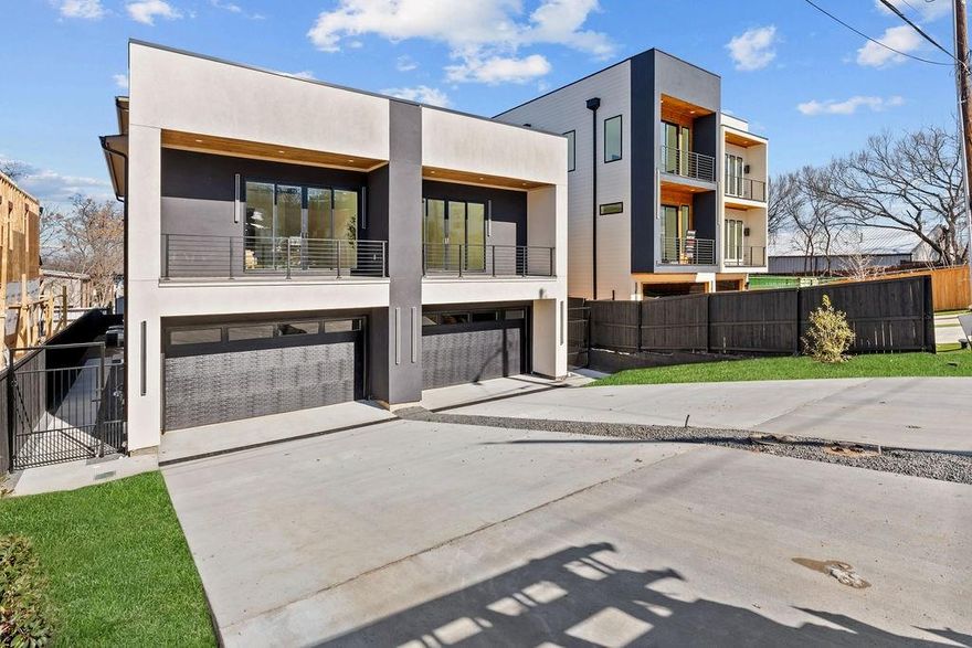 Welcome to 1825 Pollard St, a stunning new construction half duplex that exemplifies contemporary modern luxury in the heart of Dallas. This exceptional residence offers 2,898 square feet of meticulously designed living space across three impressive levels, featuring 4 bedrooms and 3.5 bathrooms.

From the moment you enter, the quality of build is unmistakably evident. The massive open living area showcases luxury vinyl plank flooring throughout, creating a seamless flow that enhances the light, bright, and airy ambiance. The show-stopping kitchen serves as the home's centerpiece, featuring a large island perfect for entertaining, a luxurious gas range for culinary enthusiasts, and a well-appointed pantry for optimal storage.

The primary suite is a true sanctuary, complete with an en-suite wet room that delivers a spa-like experience. Custom tile work, a soaking tub, and thoughtful design elements create a zen ambiance that promotes relaxation and rejuvenation. A convenient mother-in-law suite on the lower level provides versatile accommodations for guests or extended family.

The outdoor space elevates this property to extraordinary status. The rooftop deck offers an exceptional venue for entertaining or unwinding while enjoying the Dallas skyline. This private retreat extends your living space and provides the perfect setting for morning coffee or evening gatherings.

Additional features include a practical 2-car garage and convenient access to nearby amenities, including Trammell Crow Park, located just minutes away for outdoor recreation along Sylvan Avenue.

This elegant residence represents an outstanding opportunity to own a sophisticated, move-in-ready home in the desirable 75208 area. Schedule your private showing today.