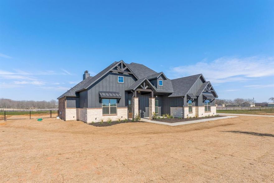 Custom Home on an Acre in Sanger – No HOA!

Tucked away on a spacious one-acre lot in Sanger, this 3-bedroom, 2.5-bath home offers the perfect mix of refined comfort and wide-open space — all with no HOA. Inside, you’ll find custom finishes, beautiful woodwork, and abundant natural light that brings warmth and elegance to every room. The open layout is ideal for gathering, while the thoughtful details throughout reflect quality craftsmanship. Step out back to your covered rear porch, perfect for quiet mornings, evening sunsets, or entertaining under the Texas sky.  Enjoy the freedom of country living with the convenience of nearby amenities — and the peace of mind that comes with owning a home built to last. Call today to schedule a tour. This beauty will not last long!! Pictures are representations of a previous built home. Finish outs may differ. All information herein deemed reliable but not guaranteed. Buyer and buyer's agent must do their own due diligence.