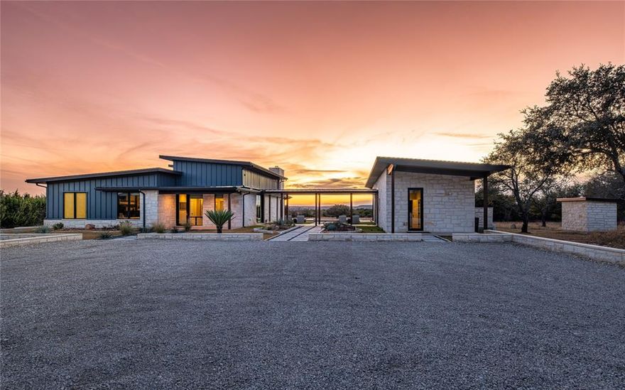 Set on an exceptional 54 acres within the Rough Creek Lodge Resort, The Wellness House is a modern Hill Country home offering rare privacy paired with full access to one of Texas’ most exclusive resorts.
With a combined 2,907 square feet, the property features three bedrooms and four baths, along with two bunk rooms that provide flexible accommodations for family and guests. A separate casita with kitchenette adds additional private space, creating a thoughtful layout that comfortably blends shared living with private retreats. The home was built with wellness in mind and includes a private barrel sauna, cold plunging tub, and mineral soaking pool, creating a true retreat-style environment for everyday living.
Outdoor spaces are designed for both relaxation and enjoyment, featuring a fireplace and an outdoor concrete shuffleboard court, perfect for entertaining friends and family while taking in the wide-open views and Texas skies.
A separate 500-square-foot caretaker house provides additional flexibility for staff, guests, or extended stays, all while maintaining privacy for the main home.
What makes this property truly unique is location. Ownership includes access to Rough Creek Lodge and its approximately 9,000 acres of private ranch land, allowing owners to explore, hunt, and enjoy the property as if it were their own. From outdoor adventures and seasonal activities to fishing, hiking, and hunting opportunities, the land itself becomes an extension of home. At the heart of the resort is the main lodge, featuring fine dining in a stunning lodge setting overlooking Mallard Lake, along with welcoming gathering spaces that define the Rough Creek experience. The resort’s concierge-driven service team also assists with coordinating activities, dining, and property-related services, whether owners are enjoying the home or away.
This is a rare opportunity to own a private, wellness-focused home with the unmatched lifestyle benefits of resort living at Rough Creek.