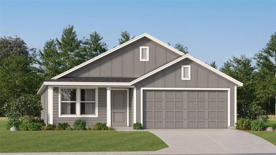 This single-level home showcases a spacious open floorplan shared between the kitchen, dining area and family room for easy entertaining. An owner’s suite enjoys a private location in a rear corner of the home, complemented by an en-suite bathroom and walk-in closet. There are two secondary bedrooms at the front of the home, which are comfortable spaces for household members and overnight guests.