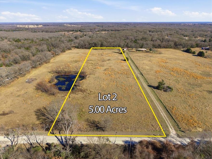 Rare opportunity to own 5 Acres of unrestricted land in Kaufman County.  Utilities available at the road and has NO HOA and NO restricitions. This piece of property has versatile options.  Looking to build your home business , build a custom home, barndominium or recreational use.  If you are seeking flexibility and value.  This is it.  This piece also has pond.  If interested in more acreage we have additional acreage available.

agents reliable to verify all information is correct and accurate.