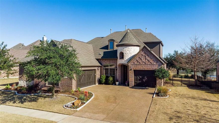 FALL IN LOVE w this impeccably maintained home nestled on a quiet interior lot w views of the desirable Woodbridge golf course for resort style living. Designed for family living & entertaining, this property offers high ceilings, wood floors, plantation shutters, study w French doors, fresh neutral paint, w moldings & millwork throughout. Island kitchen boasts double ovens, gas cooktop, granite counters, butlers & walk-in pantry. Master retreat plus 17x7 WIC, plus 2 secondary bdrms down. Upstairs features additional bdrm, media+game rooms, nook area, & spacious covered balcony. Backyard oasis w crystal clear pool+spa, covered patio, mature landscaping, plus tons of grass for pets+play. FEMA tornado+safe room.