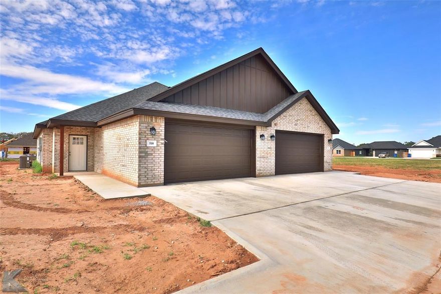 **OWNER*LANDLORD IS A LICENSED TEXAS BROKER**JIM NED ISD*Charming Duplex nestled in the Scenic Hills of Buffalo Gap. This home features 3 Bedrooms, 2 Bathrooms,Spacious living*kitchen area designed for both relaxation and functionality. Stained Concrete Floors, Easy to maintain.Stainless Steel Appliances. 2-Car Garage. Excellent educational opportunities within a highly regarded school district. Close Proximity to Dollar General and several well known restaurants in including Perini Steakhouse. Everyday essentials and shopping convenience just a stone's throw away. Covered Porch; Ideal for enjoying morning coffee or evening sunsets amidst the tranquil surroundings. Sod and Wooden Privacy Fence; Enhancing both aesthetics and privacy, creating a secure and inviting outdoor space. Experience the perfect blend of comfort and style in this immaculate duplex! Don't miss your chance to make this beautiful property your new home!