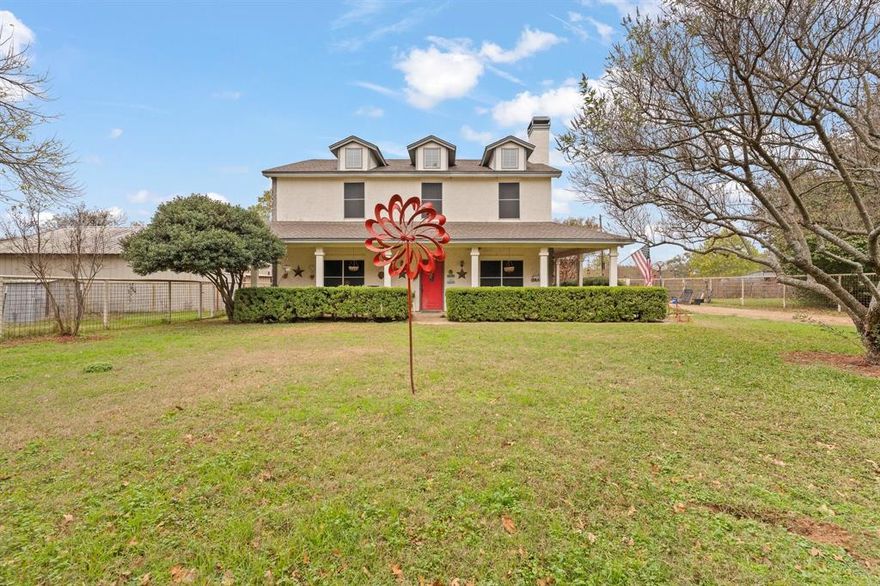 **Charming Country Retreat: Your Dream Home Awaits!**
Welcome to your serene oasis just outside the city limits, where country living meets modern convenience! This stunning two-story custom home boasts 3 spacious bedrooms and 2 full baths, making it the perfect retreat for families, equestrians, or anyone seeking a peaceful getaway. With no HOA restrictions, you have the freedom to truly make this property your own!
Step inside to discover a delightful living space defined by high open ceilings and an inviting wood-burning fireplace, perfect for cozy evenings with family and friends. The thoughtful layout features a modern galley kitchen that connects with the dining room, making meal prep and entertaining a breeze. Enjoy the luxury of a primary suite that offers a  garden bathtub and a separate shower, ensuring your personal sanctuary after a long day.
All bedrooms feature walk-in closets, providing ample storage for your belongings. The convenience of a dedicated walk-in laundry room and an office space means you’ll have all the necessities for work and play right at your fingertips.
But that’s not all—this property truly shines outdoors! The charming exterior features a welcoming covered front and back porch, ideal for sipping morning coffee. The expansive, fenced-in yard provides a safe haven for children and pets to roam freely.
For horse enthusiasts, the property is a dream come true! With a fully equipped barn featuring 4 horse stables, a wash rack, and a feed room, you can easily care for your equine companions. Plus, you'll find two separate workrooms complete with water and electricity, perfect for hobbyists or DIY projects.
one-car garage and a carport, accessibility. The property is secured by sturdy metal pipe fencing allowing for a seamless transition from the fenced yard to the expansive pastures.
Don’t miss out on this rare gem where every detail is designed with love and care. ! Your dream home is just a showing away!