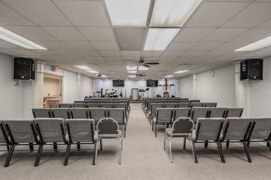 Versatile, Move-In Ready Commercial Property in Fort Worth!!!
Currently set up as a church facility, this well-maintained commercial property offers exceptional flexibility, ample on-site parking, and immediate usability for a variety of owner-users or investors. Ideal for a growing ministry, small business, professional office, event or training center, daycare, or other potential uses, the building features a functional layout that includes three classrooms or offices, a private office, full kitchen, and a spacious fellowship or dining hall. The sanctuary comfortably accommodates 130+ attendees, or the open floor plan can easily be adapted for events, meetings, or reconfigured into additional office space (subject to city approval). Whether you’re a pastor looking for a permanent home for your congregation, a business owner seeking a centrally located owner-occupied space, or an investor looking for a flexible commercial asset, this property offers strong functionality today with room to grow tomorrow. A rare opportunity to acquire a turn-key commercial building in a convenient Fort Worth location.