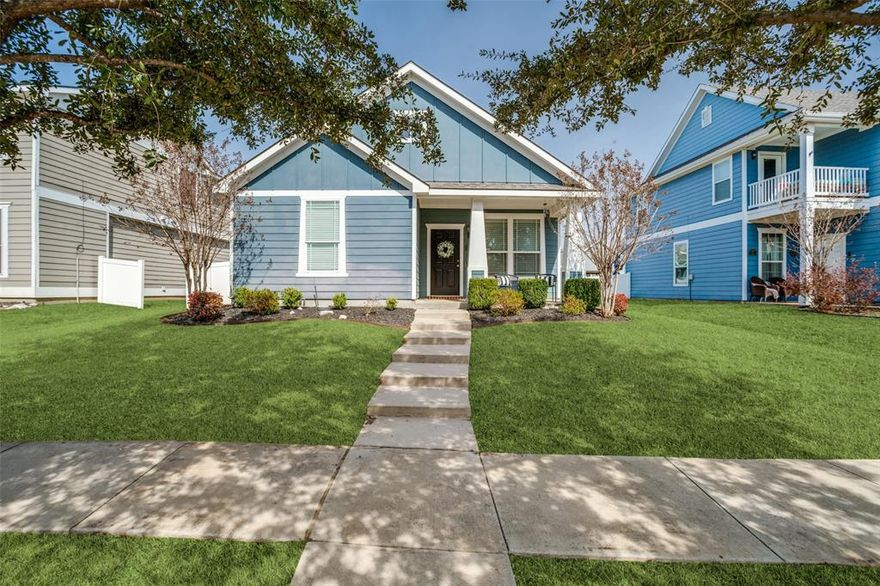 Well-Maintained, beautifully updated home in a prime location! Across the street from incredible amenities like Tennis and Pickleball Courts, Community Pool, Lake with walking path, Skatepark, and Community Center! Monaco Elementary is one street over and easy walking distance. The convenience is unmatched, while still in an idyllic, peaceful setting that makes friendly Providence Village so special. Only on it’s 2nd owner, this home has been thoughtfully updated with fresh paint throughout, wood look tile flooring, and carpet in bedrooms. Open Floorplan with Primary bedroom separate from secondary bedrooms. Kitchen and Dining room overlook the backyard. Kitchen has rich, espresso cabinets and granite countertops, deep, divided sink, built in microwave, pantry and eat-in kitchen style dining room. Primary bedroom fits a king size bed perfectly, with walk-in closet and ensuite bath. Primary bath includes separate shower and garden tub, and dual sinks. Must see to appreciate this warm and inviting home. Smart Doorbell stays. Energy efficient solar panels are owned free and clear and will be transferred to the buyer. Solar inverter replaced Oct 2025. Roof replaced summer 2020. USDA Eligible for 0% down financing!