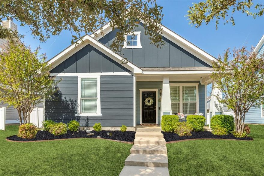 Well-Maintained, beautifully updated home in a prime location! Across the street from incredible amenities like Tennis and Pickleball Courts, Community Pool, Lake with walking path, Skatepark, and Community Center! Monaco Elementary is one street over and easy walking distance. The convenience is unmatched, while still in an idyllic, peaceful setting that makes friendly Providence Village so special. Only on it’s 2nd owner, this home has been thoughtfully updated with fresh paint throughout, wood look tile flooring, and carpet in bedrooms. Open Floorplan with Primary bedroom separate from secondary bedrooms. Kitchen and Dining room overlook the backyard. Kitchen has rich, espresso cabinets and granite countertops, deep, divided sink, built in microwave, pantry and eat-in kitchen style dining room. Primary bedroom fits a king size bed perfectly, with walk-in closet and ensuite bath. Primary bath includes separate shower and garden tub, and dual sinks. Must see to appreciate this warm and inviting home. Smart Doorbell stays. Energy efficient solar panels are owned free and clear and will be transferred to the buyer. Solar inverter replaced Oct 2025. Roof replaced summer 2020. USDA Eligible for 0% down financing!