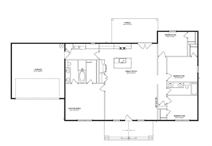 New construction proposed by Red Oak Custom Builders starting soon in Merkel! Wonderful open floorplan with 4 Bedrooms & 2 Bathrooms built on a 9ft plate. Builder's plans for the home - Kitchen to have painted cabinetry, granite on counters, gorgeous walnut butcher block on island, & SS appliances (range, microwave, dishwasher). Living room will have an electric FP.  The primary bedroom ensuite has a tub, separate tiled shower, and 2-sink vanity with granite counters. LVP main living areas, carpet in bedrooms. Foam insulation. Class 4 metal roof. Covered porches, front & back. Metal privacy fence and a 2-car garage. Landscaping to include sod in front & back. Wise camera system with 2 cameras & ring doorbell. Builder warranty. This home is just starting so builder's finish out plans ARE SUBJECT TO CHANGE and-or buyer has the opportunity to choose finishes and make some changes at this point, within builder's allowances. The barndos on the corner of S. 6th and Rose St and the one at 822 Rose were also built by Red Oak Custom Builders. Photos from those homes are just representative of the builder's style. All measurements are approximate.  Lot size is also approximate since it's a larger lot that has been subdivided.