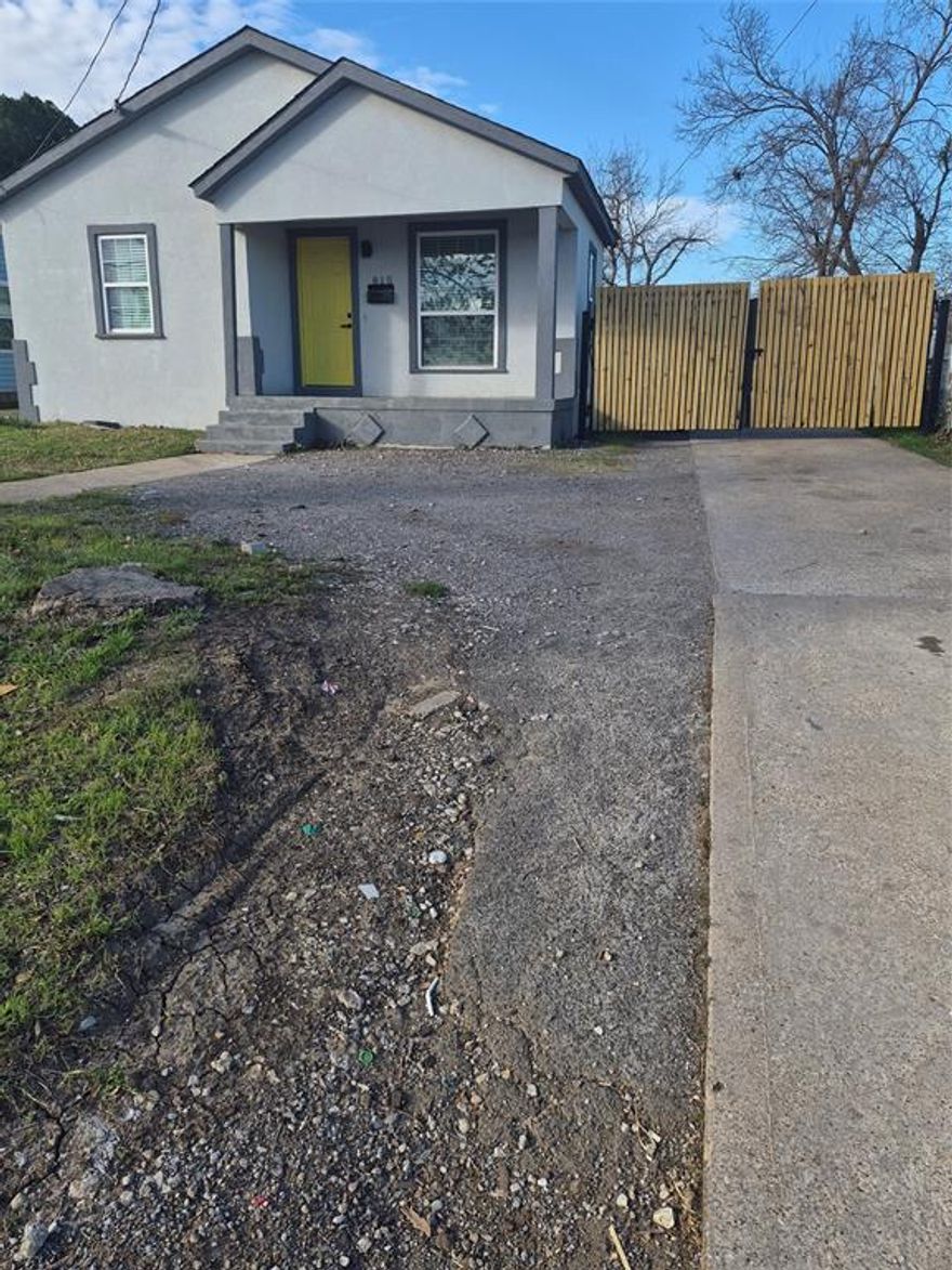 Location1Location!Location...In the heart of the City.. Just minutes from downtown....the area is definitely changing and blossoming.  The home sits in visibility to Cedar Crest Elementary.  The home itself has neutral colors throughout the home and modern updates which complements and contrast the color scheme of the home.  It's open concept with living dining and kitchen is perfect for family entertainment. The front entrance has an decorative wood and wrought iron gate that adds character to this modern home.  It also has a bonus home efficiency in the back which would be perfect for parents, older children, home office or investment options as a guest home.  The guest home has a covered patio.  There's plenty  of parking in the back  also space to fence off for a private area for small children, pets or entertainment area.  The sky is the limit.  Use your creative minds and make this home your comfort for peace and fun place to create great memories.  The owner will also pay $5000 towards closing with a full price offer.