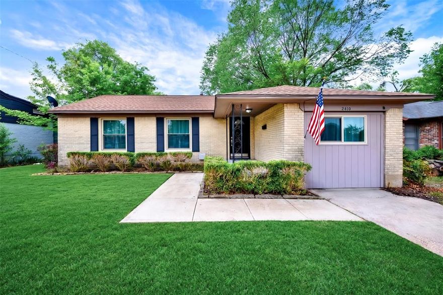 Don't miss is GEM of a family home!  Brick home has been Newly refurbished and clean as a whistle!  Nice front porch leads to a newly carpeted living room with natural light leading to the 'heart of the home' Dining room, Breakfast and Kitchen with new upscale flooring with awesome newer LG gas stove with new Stainless Hood and and lots of cabinet space. Roof 2024, HVAC 2023, Newer Electric box, Large, clean and nice Storage building in backyard.  Washer-Dryer stays! Fresh paint and many new fans and fixtures!  Primary Bedroom has easy access to this heart of the home with tiled shower, clothes washer and dryer. Two bedrooms off the Living Room are spacious with new carpet.  Hallway leads to bath with tub-shower combination and down that hall is the kitchen with natural light streaming from window over the sink. Backyard is perfect for a home-garden and a big asset is the newer Storage building & fenced back yard.  Feel the warmth of this home as you enter into new flooring and paint throughout, new windows all around house and front door all replaced in 2025, newer HVAC unit, electrical panel work recently done, landscaping trimmed!  Please remove shoes when entering or wear booties. All is ready for a new family to enjoy and move in ready!!  Hurry, this won't last long!