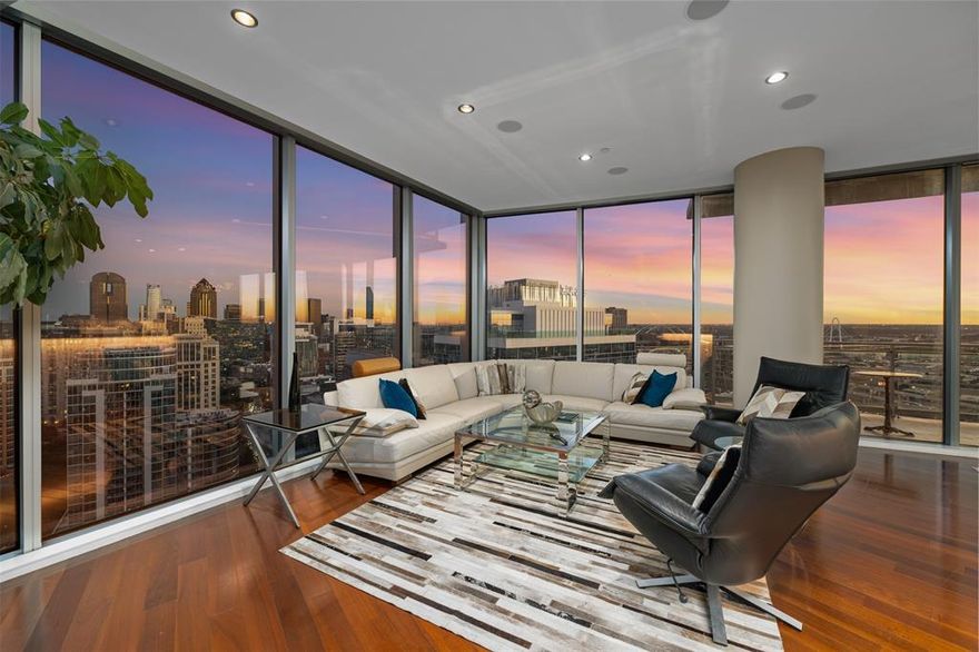 Experience elevated elegance on the 26th floor of The Azure, one of Dallas’s most prestigious high-rises. This stunning condominium redefines luxury with breathtaking panoramic skyline views, designer finishes, and exclusive resort-style amenities.

Step inside to find an oversized primary suite with a spa-inspired ensuite bath featuring marble finishes, a soaking tub, and radiant lighting. The secondary bedroom also offers a private ensuite, creating comfort and privacy for guests. Floor-to-ceiling windows bathe every room in natural light, enhanced by motorized shades for effortless ambiance control.

The chef’s kitchen opens to spacious living and dining areas, creating the perfect setting for entertaining or relaxing in style. With a private two-car garage, complimentary valet, and 24-hour concierge and security, every detail is designed for a stress-free lifestyle.

Enjoy The Azure’s exceptional amenities — a resort-style pool, theater room, fitness center, spa, community lounge, and more — all within walking distance to Dallas’s finest dining, shopping, and entertainment.

?? All utilities included except electric. Price reflects furnished option.
This turnkey property offers luxury, convenience, and sophistication — all in one breathtaking address.