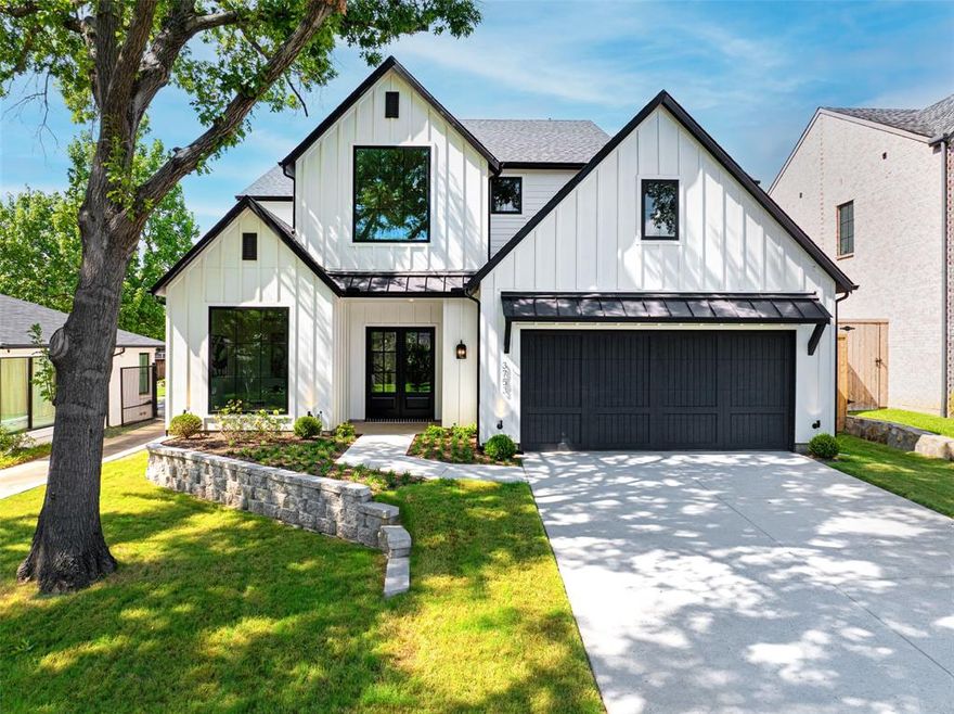 Step into next level style with this just completed 5-bedroom modern farmhouse that’s anything but basic. From the moment you walk in, it’s clear: this is where sleek design meets effortless luxury. Think soaring vaulted ceilings, exposed wood beams, and walls of glass that flood every inch with natural light. Wide-plank hardwood floors lead you into a dream kitchen built to impress ...oversized quartz and marble surfaces, a waterfall island, built-in coffee bar, walk-in pantry, and a full suite of pro-grade stainless appliances, including a commercial vent hood that means business. Grab coffee in the breakfast nook, or entertain like a pro in the open-concept living space, all under custom designer lighting that sets the mood.
The primary suite is downstairs and dialed in with spa vibes...think luxury finishes, refined stone, and a layout that balances comfort with quiet sophistication. Upstairs? You've got options: a game room, media room (or make it a 5th bedroom), and more room to roam.
Outside, the large backyard is ready for your vision.. pool, fire pit, garden.. it’s your move. Add in a 2-car garage, and you’ve got the complete package. Modern. Clean. Bold. Ready to make a statement. **Staging furniture can be sold with the property as well for an agreed price.